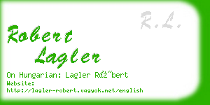 robert lagler business card